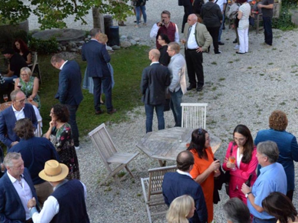 die Gäste im Hof in Stephansbergham