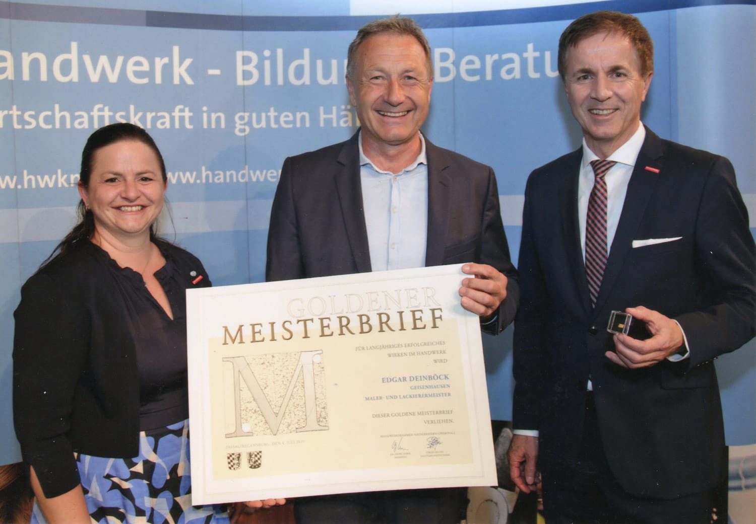 edgar deinboeck handwerkskammer goldener meisterbrief